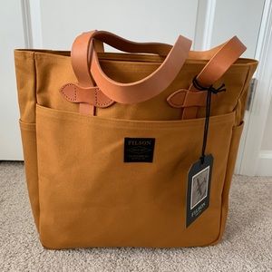 FILSON TOTE BAG WITHOUT ZIPPER CHESSIE TAN NWT